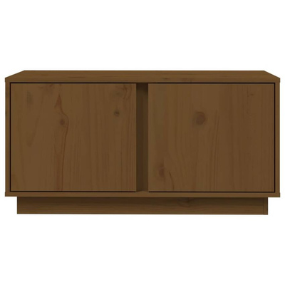 vidaXL Szafka pod TV, miodowy brąz, 80x35x40,5 cm, lite drewno sosnowe
