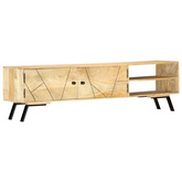 vidaXL Szafka pod TV, 140x30x40 cm, lite drewno mango