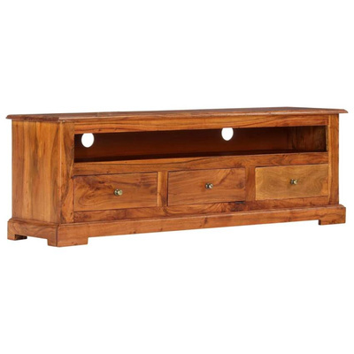 vidaXL Szafka pod TV, 120x30x40 cm, lite drewno akacjowe