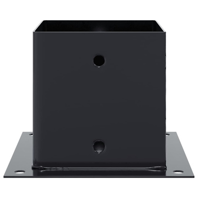 Podstawy słupków kwadratowe 4 szt. Antracyt 141x141 mm