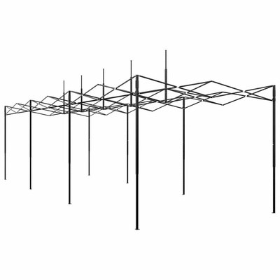 Szklarnię z rozkładaną ramą Zielony 290 x 870 x 315 cm Żelazo