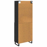 Highboard 2 szt. Czarny Dąb 69,5 x 34 x 180 cm