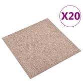 Dywan 20 pcs Beżowy 50 x 50 cm 100% polipropylen