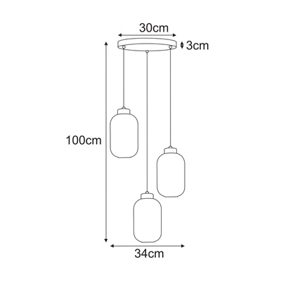 Lampa wisząca K-5755 z serii SILVA