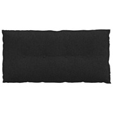 Poduszka na plecy Czarny 100 x 19 x 50 cm tkanina