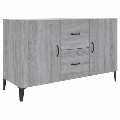 Komoda, szary dąb sonoma, 100x36x60 cm, materiał drewnopochodny