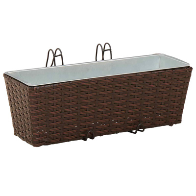 Balustrada 2 pcs 50 x 17 x 17 cm Metal