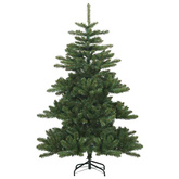 Sztuczna choinka z zawiasami Zielony 150 cm PVC, stal