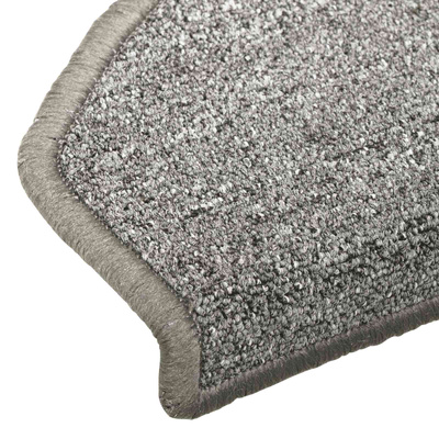 Samoprzylepne maty na schody Półokrąg 15 pcs jasnoszary