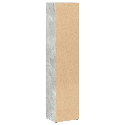 Szafki na płyty CD, 2 szt., szarość betonu, 21 x 16 x 93,5 cm