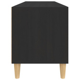 vidaXL Szafka pod TV, czarna, 100x34,5x44,5cm, materiał drewnopochodny