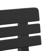 Ławka ogrodowa, antracytowa, 110x52x71 cm, polipropylen