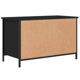 vidaXL Szafka pod TV, czarna, 80x40x50 cm, materiał drewnopochodny