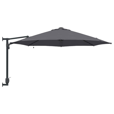 Parasolka ogrodowa Antracyt 248 x 248 x 148 cm Poliester i Stal