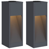 Solarna Lampa LED na Ścieżkę 2 pcs Antracyt