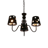 Żyrandol czarny lampa wisząca 3xE14 Batley Ledea 50203105