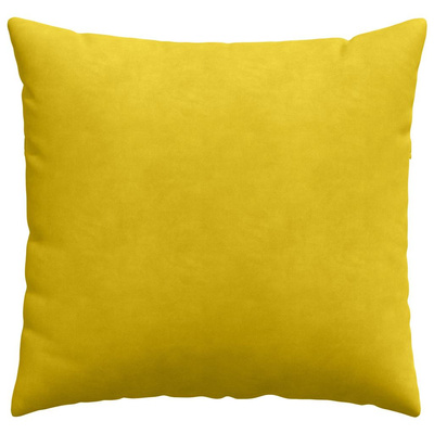 Poduszki na sofę 2 pcs Żółty 50 x 50 cm Tkanina sztruksowa