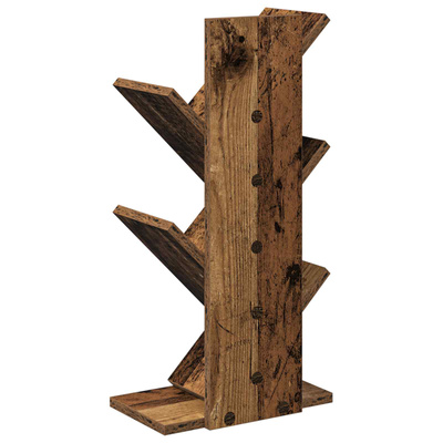 Półka na książki w kształcie drzewa 4-poziomowa 30 x 18 x 60 cm