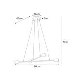 Lampa wisząca K-4390 z serii SITYA WHITE KAJA