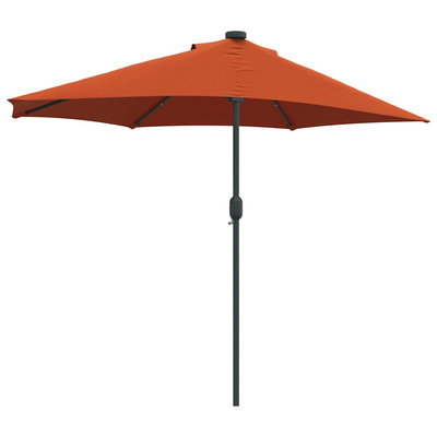 Parasolka ogrodowa terakota 294 x 150 x 224 cm Poliester i Stal