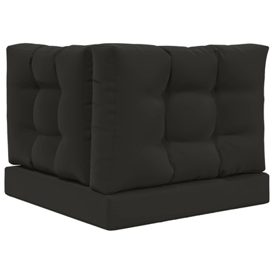 Poduszka do sofy na zewnątrz 3 pcs Czarny Poliester