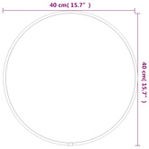 Lustro ścienne, złote, ? 40 cm, okrągłe