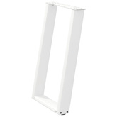 Nogi do stołu jadalnego w kształcie litery U 2 szt. Białe 50x(72-73) cm Stal