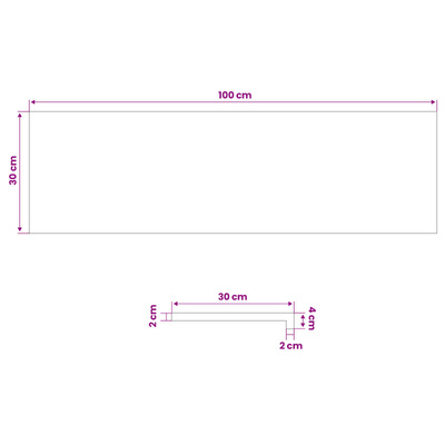 Nakładki na schody 4 szt. 100 x 30 x 2 cm brązowy Drewno bukowe
