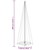 vidaXL Choinka stożkowa, 1134 kolorowych diod LED, 230x800 cm