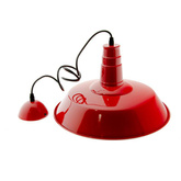 Lampa Wisząca Retro Loft Czerwona 36cm E27 Abruzzo Grote