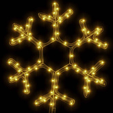 Świąteczna dekoracja płatek śniegu 72 LED, ciepła biel 38x37 cm