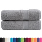 Ręczniki premium, SOLUND, 2 szt., szare, 50x100 cm, 600 g/m?