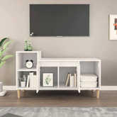 vidaXL Szafka pod TV, biała, 100x35x55 cm, materiał drewnopochodny model standard