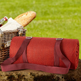 Koc Harmony bordowy 130x150