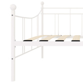 Rama leżanki, biała, metalowa, 90 x 200 cm