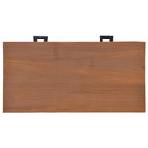 vidaXL Biurko, 81x40x75 cm, lite drewno tekowe