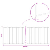Krawężnik do trawnika 5 m x 10 cm Stal ocynkowana srebrny
