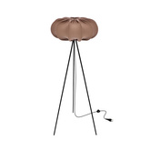 Lampa podłogowa CAFEE’ z abażurem brązowym mokka 52 cm - lampa stojąca w stylu skandynawskim E27