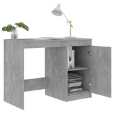 vidaXL Biurko, szarość betonu, 100x50x76 cm, materiał drewnopochodny