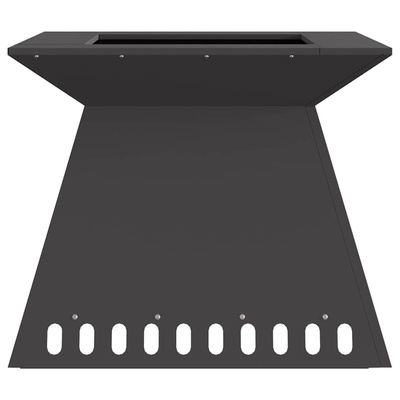 Kominek Czarny 60 x 60 x 50 cm Stal