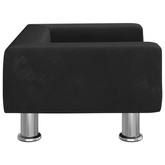 vidaXL Legowisko dla psa, czarne, 50x40x26,5 cm, aksamitne