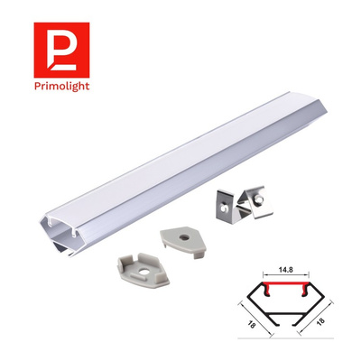 PrimoLight Profil aluminiowy LED narożny srebrny