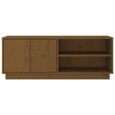 vidaXL Szafka pod TV, miodowy brąz, 105x34x40 cm, lite drewno sosnowe