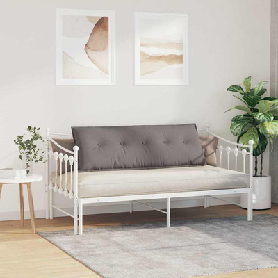 Poduszka na plecy Ciemnoszary 140 x 19 x 50 cm tkanina