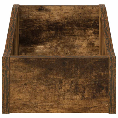 Pudełko na płyty LP 2 szt. Dąb wędzony 23 x 33 x 16 cm