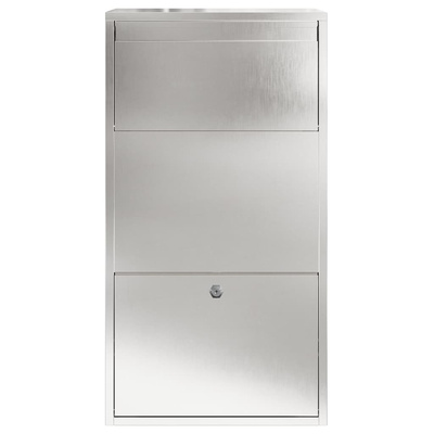 Skrzynka na przesyłki Srebrny 44 x 22 x 82 cm Stal nierdzewna