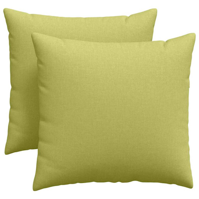 Poduszki na sofę 2 pcs Jasnozielony 45 x 45 cm tkanina