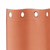 Firany blackout z kółkami 2 pcs terakota 245 x 140 cm Poliester