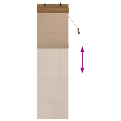 Roleta brązowy 70 x 220 cm Bambus