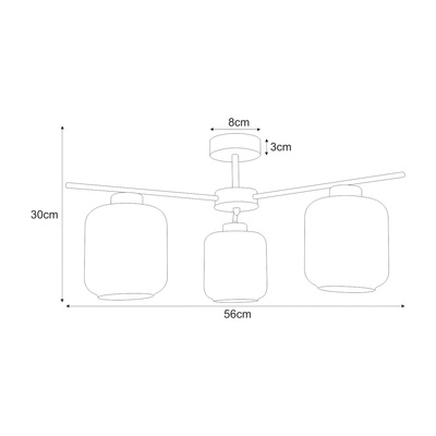 Lampa sufitowa K-5511 z serii IGA